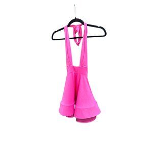 Michael Costello Pink Halter Mini Dress